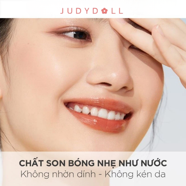 Son Dưỡng Có Màu Judydoll Watery Glow Lipstick – Mềm Môi, Bóng Nhẹ, Lên Màu Tự Nhiên