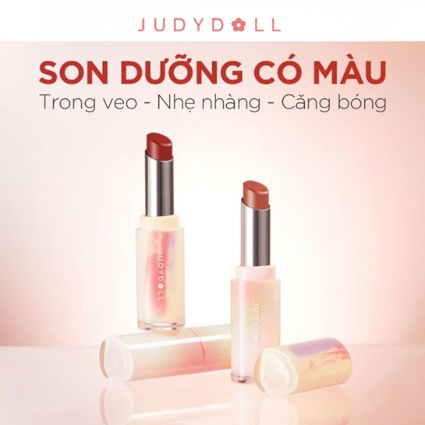 Son Dưỡng Có Màu Judydoll Watery Glow Lipstick – Mềm Môi, Bóng Nhẹ, Lên Màu Tự Nhiên