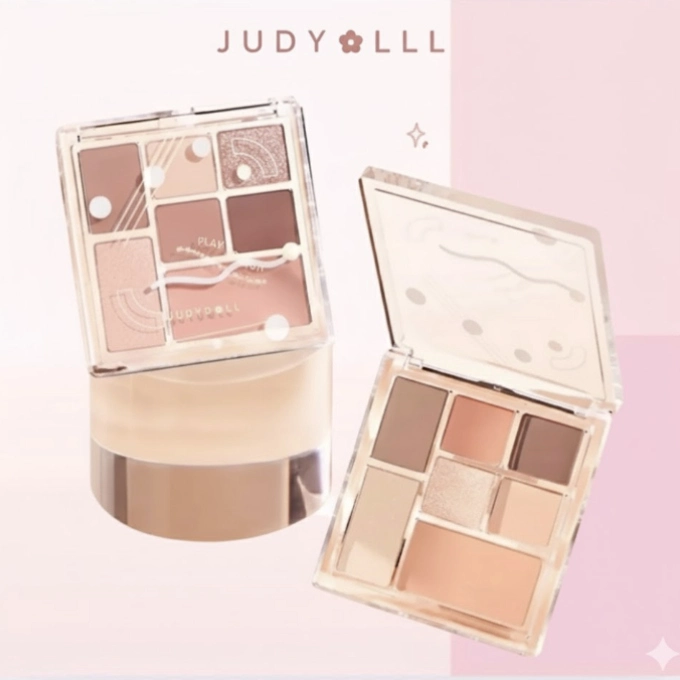 Bảng Phấn Mắt Judydoll 7 Màu - 17 Tông Hồng Khói Play Color All-In-One Palette-Phấn Mắt Lì, Nhũ, Bền Màu, Tự Nhiên Sang Trọng
