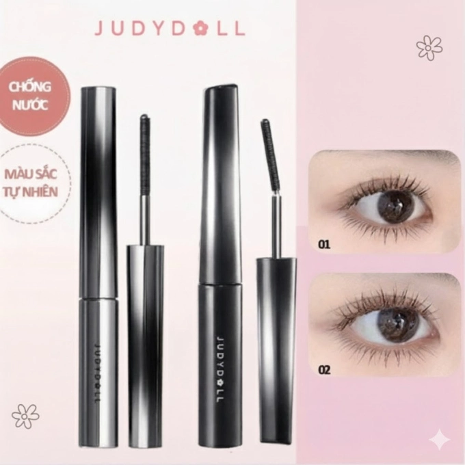 Mascara Chống Nước Judydoll – Mi Cong Dài Tơi, Tăng Khối Lượng, Hiệu Ứng Tự Nhiên