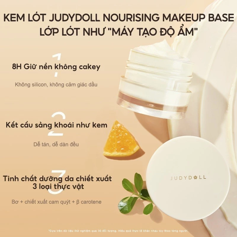 Kem Lót Trang Điểm JUDYDOLL Dưỡng Ẩm Nâng Tone Kiềm Dầu Thu Nhỏ Lỗ Chân Lông Mịn Màng